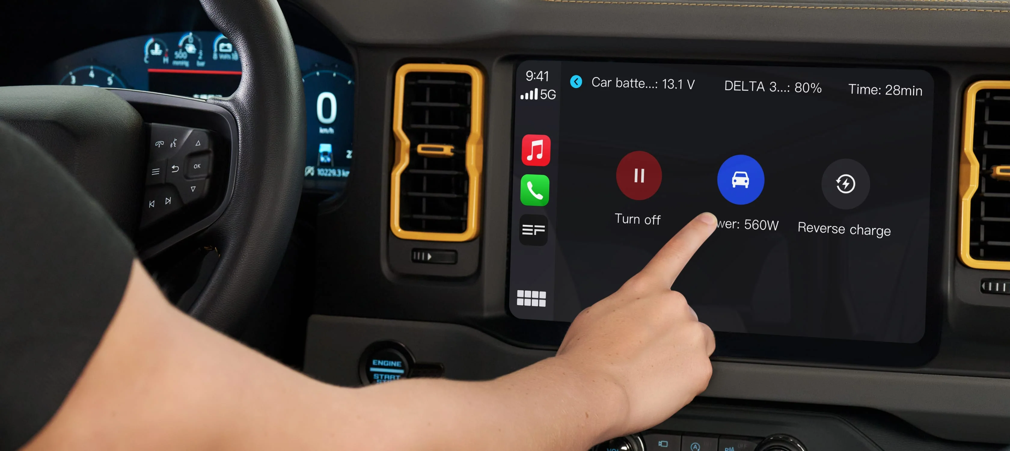 Commande intelligente via l’application ou le système d’infodivertissement